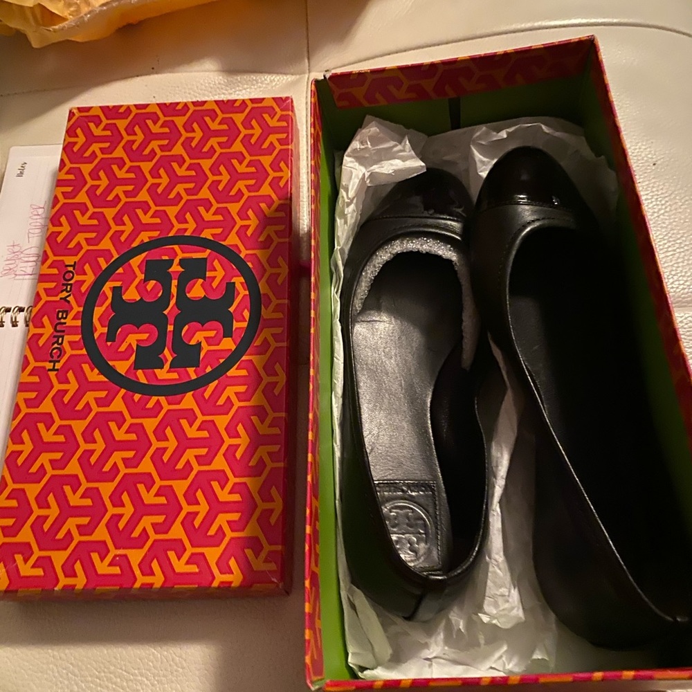 Tory Burch Black Pacey Driver Ballet Flats